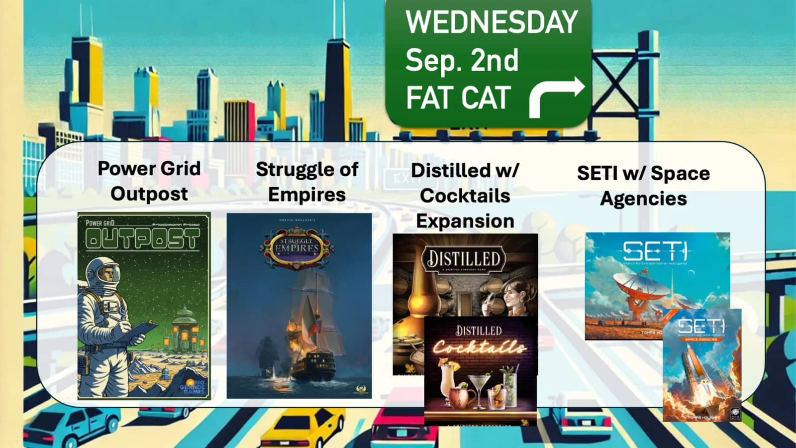 HWG 9/2: Power Grid Outpost, Struggle of Empires, Distilled, SETI