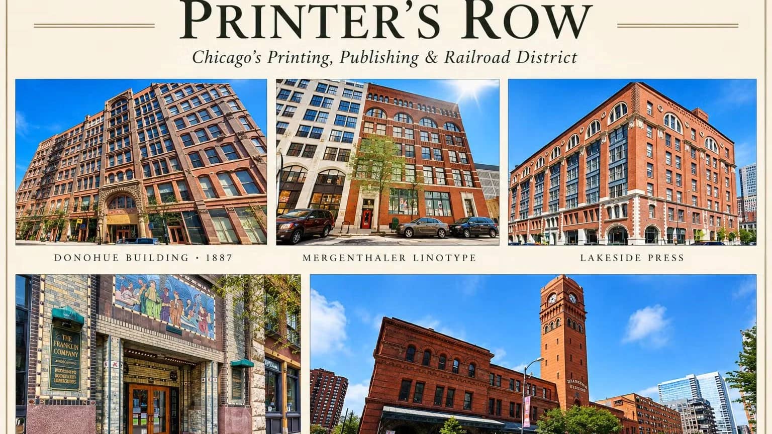🖨️🏙️ Ink, Iron & Industry — A Printer’s Row Walk! 🚶‍♀️📚
