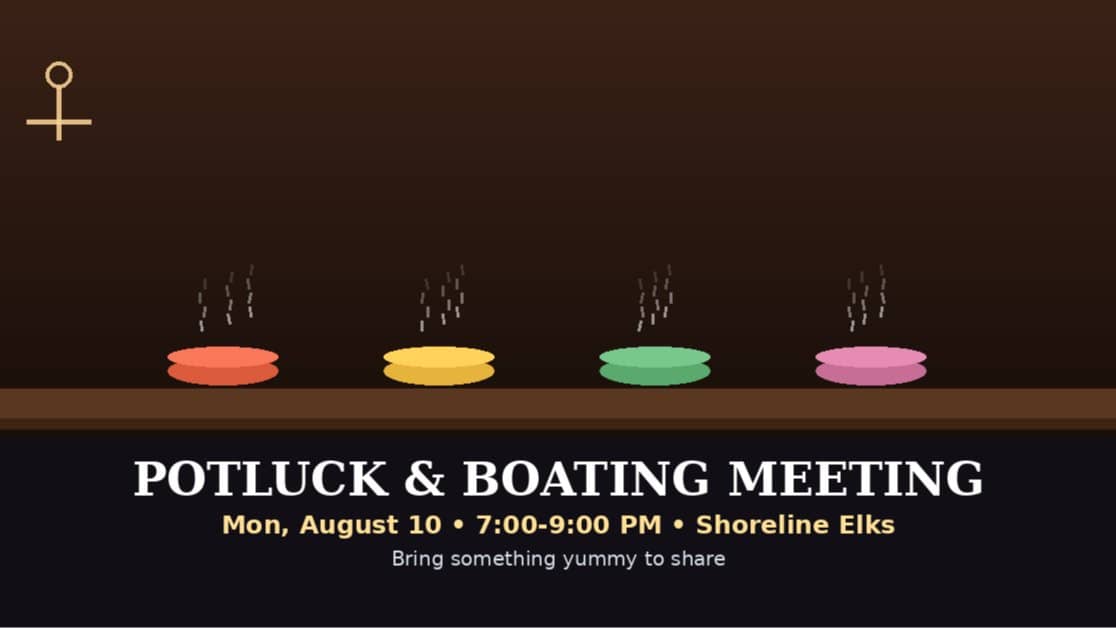 🍲 Potluck & Boating Meeting
