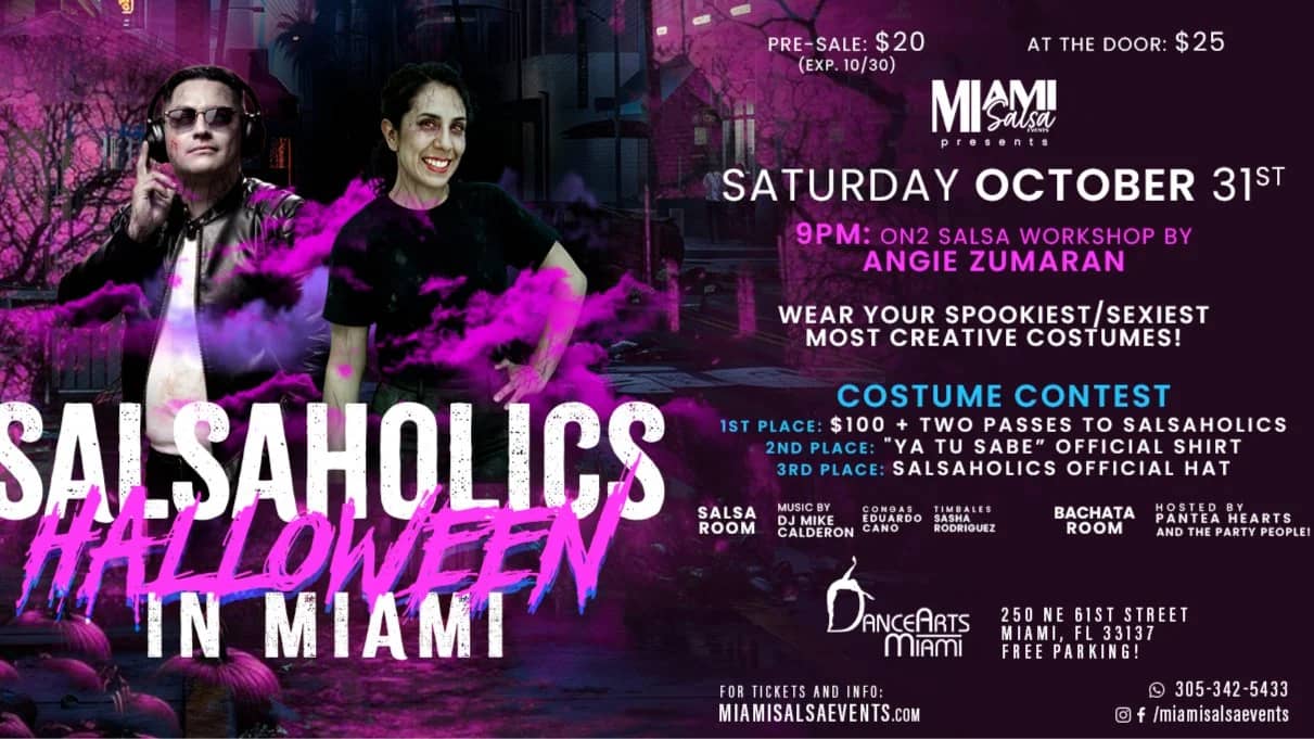 Salsaholics: "Halloween In Miami" at DanceArts Miami!