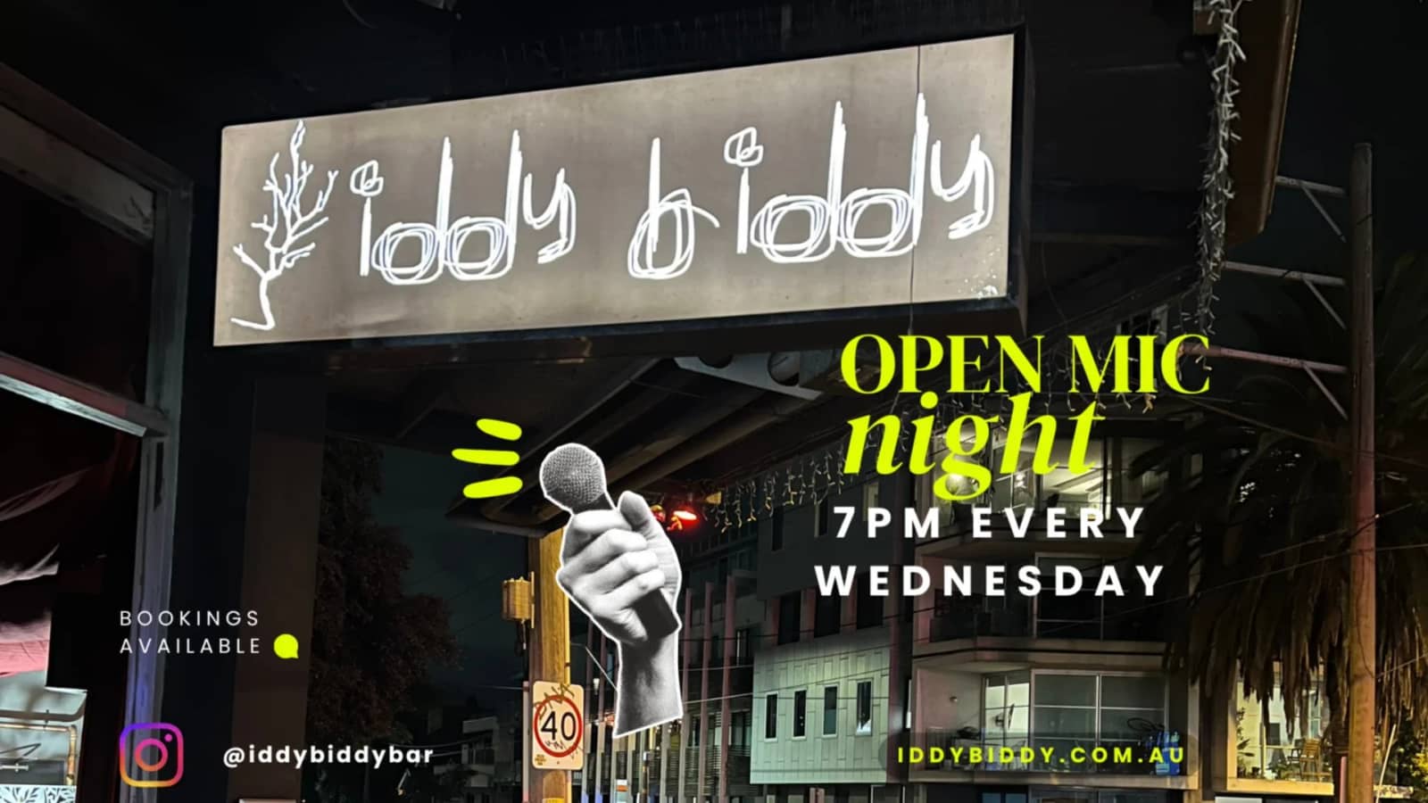 Iddy Biddy Wednesday Open Mic