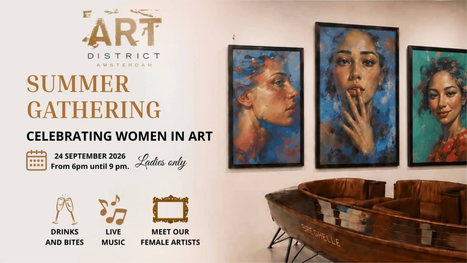Summer Gathering: Celebrating Women in Art @ ART District 🥂🎨 (Ladies Only)