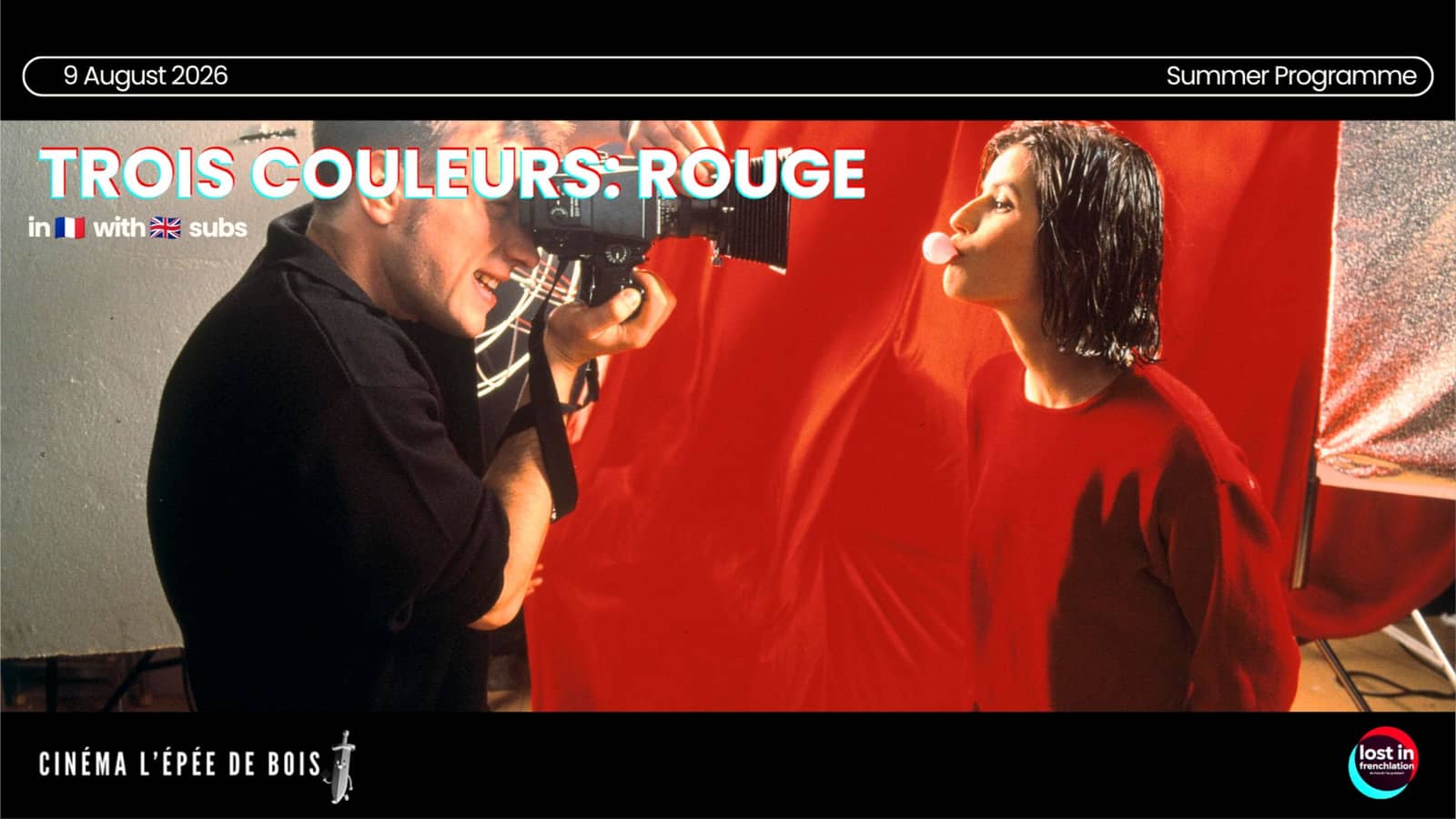 Drinks & Movie Night 🍿 Trois Couleurs: Rouge