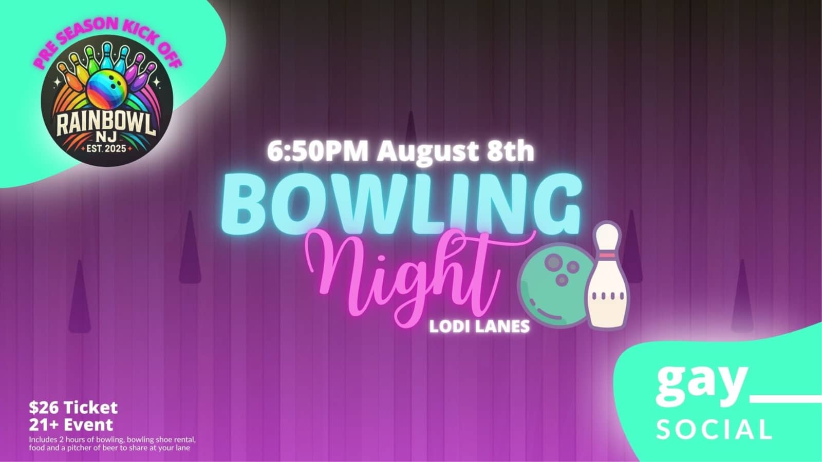 Gay Social's Bowling Night (TIQ REQ)