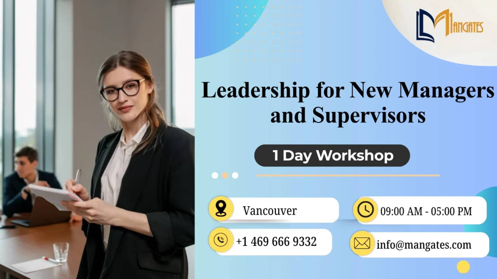 Leadership for New Managers and Supervisors: 1 Day Course in Vancouver
