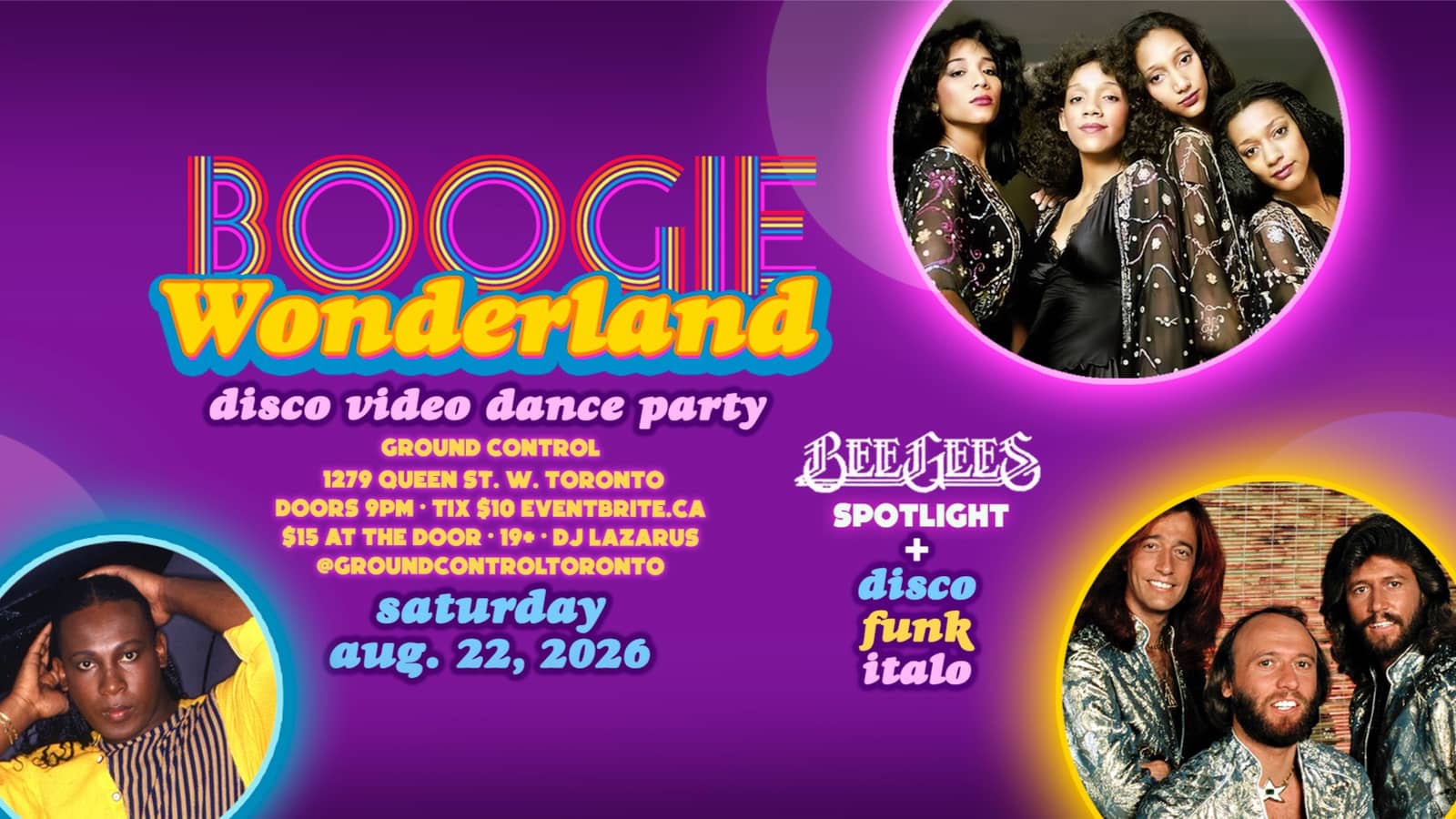 BOOGIE WONDERLAND: Disco Video Dance Party w/ BEE GEES Spotlight