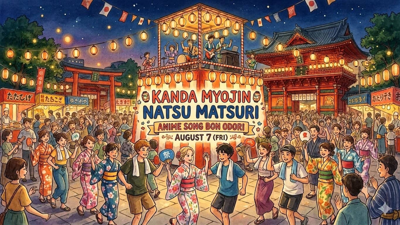 โจ๐ Kanda Myojin Noryo Matsuri ๐ถโโ๏ธ๐ถโโ๏ธ Anime Song Bon Odori ๐ฎ