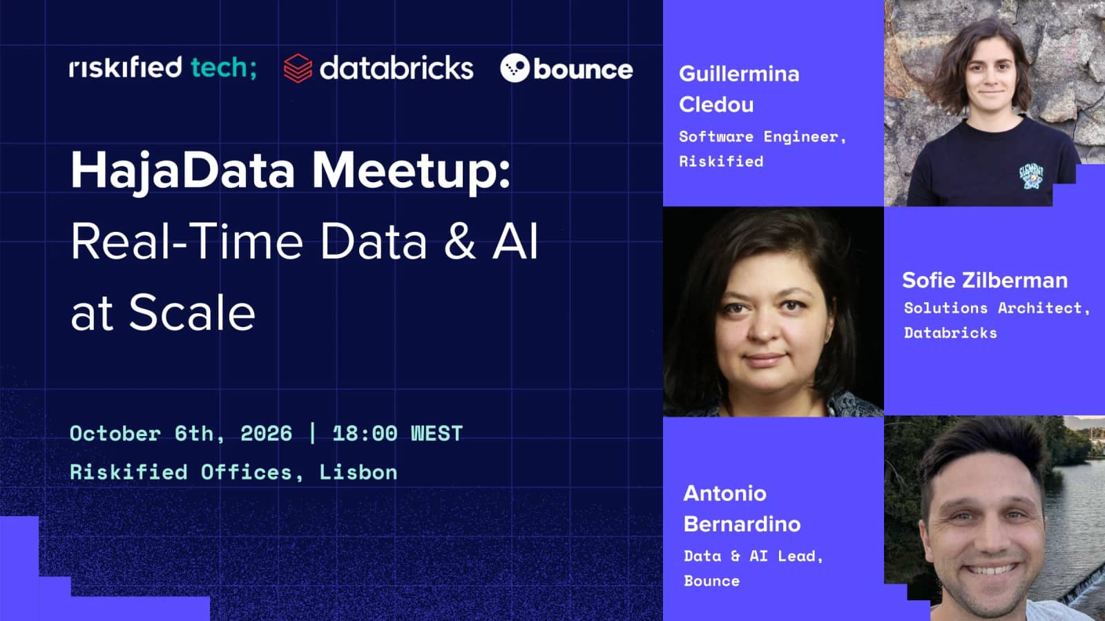 HajaData Lisbon Meetup: Real-Time Data & AI at Scale