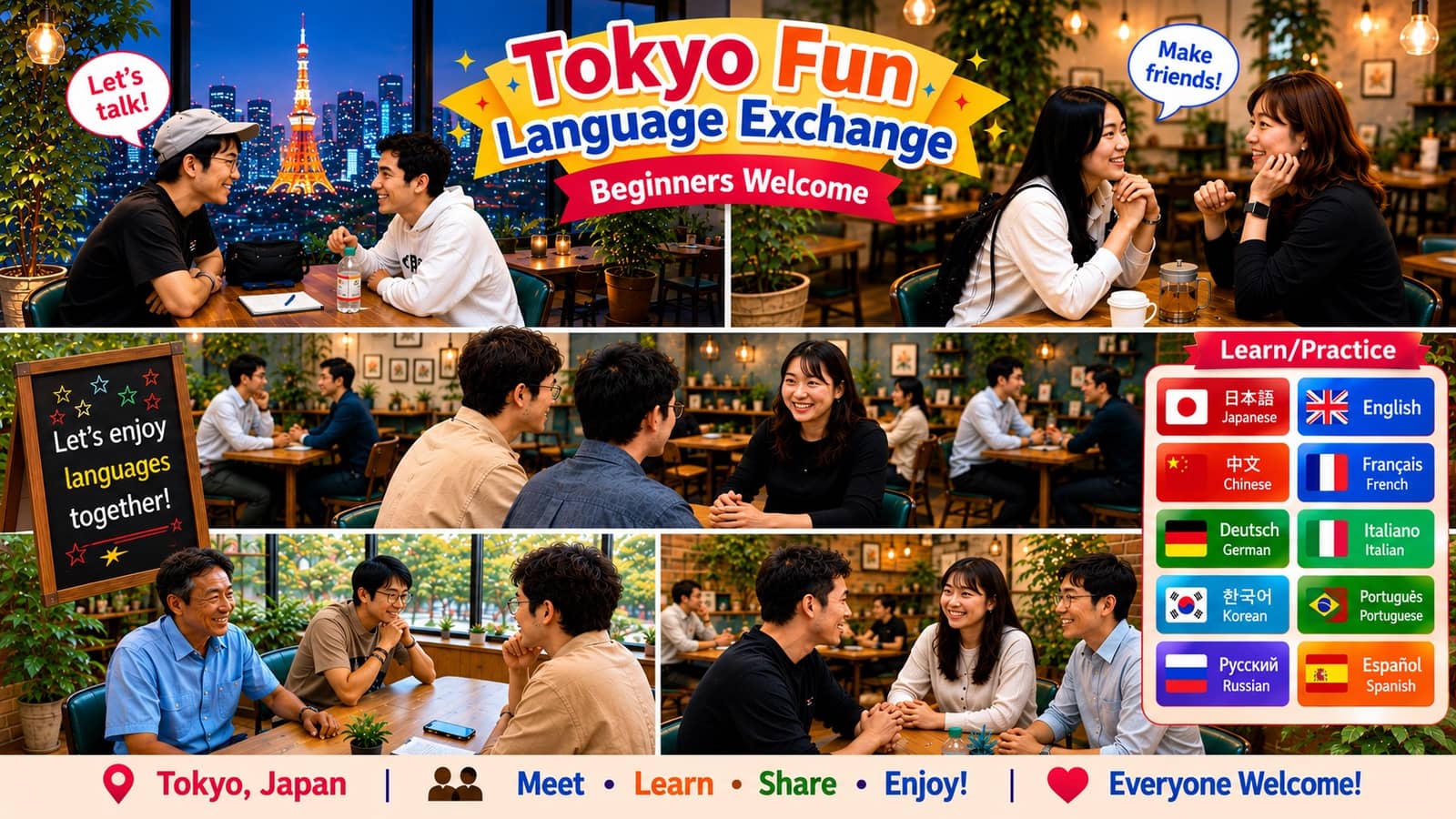 Ningyocho [JP / ENG / CH / FR / IT / KOR / SP] Multi Language Exchange