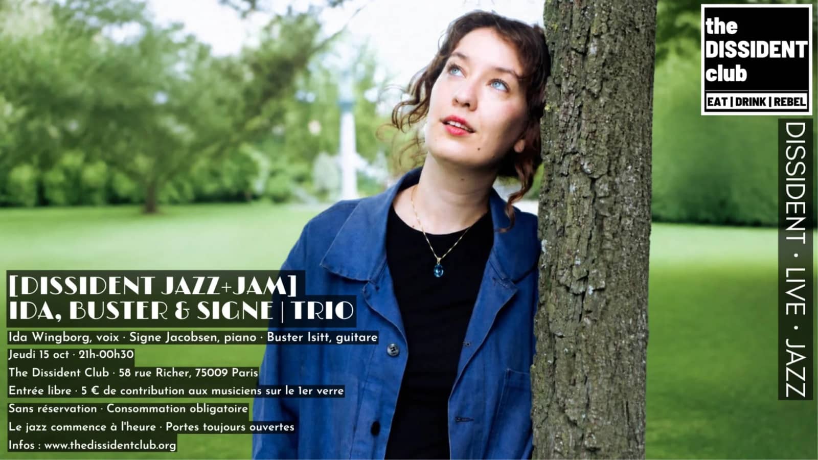 [DISSIDENT JAZZ+JAM] Ida, Buster & Signe | Trio