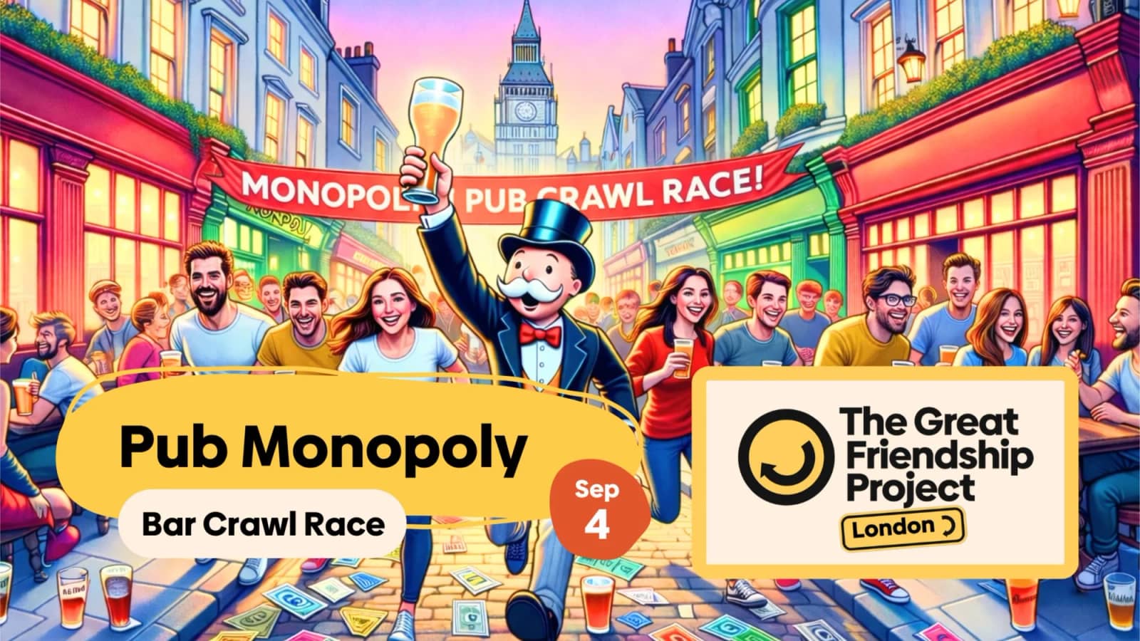 Monopoly Pub Race | London 20s and 30s