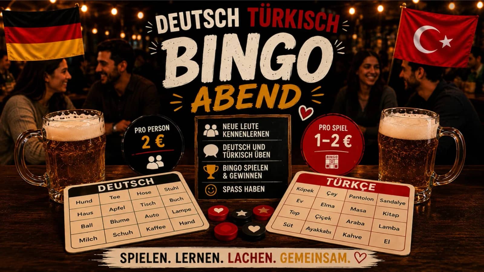 Tandem Berlin - Turkish/German Bingo / Türkçe / Deutsch