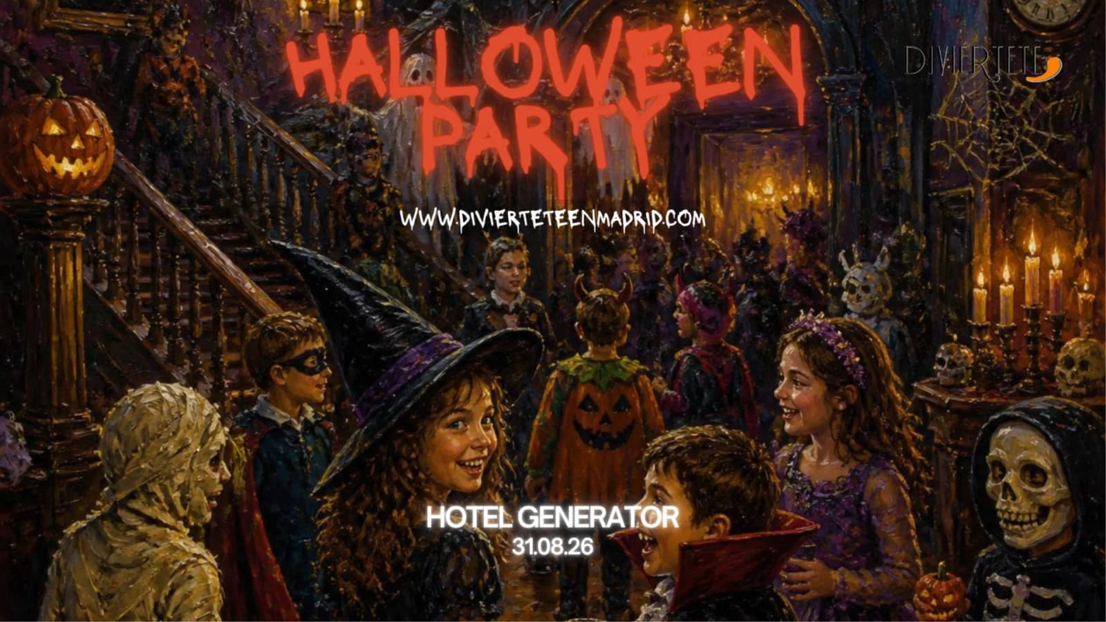 🎃HALLOWEEN PARTY EN EL HOTEL GENERATOR, LA MEJOR FIESTA DE DIVIERTETE.