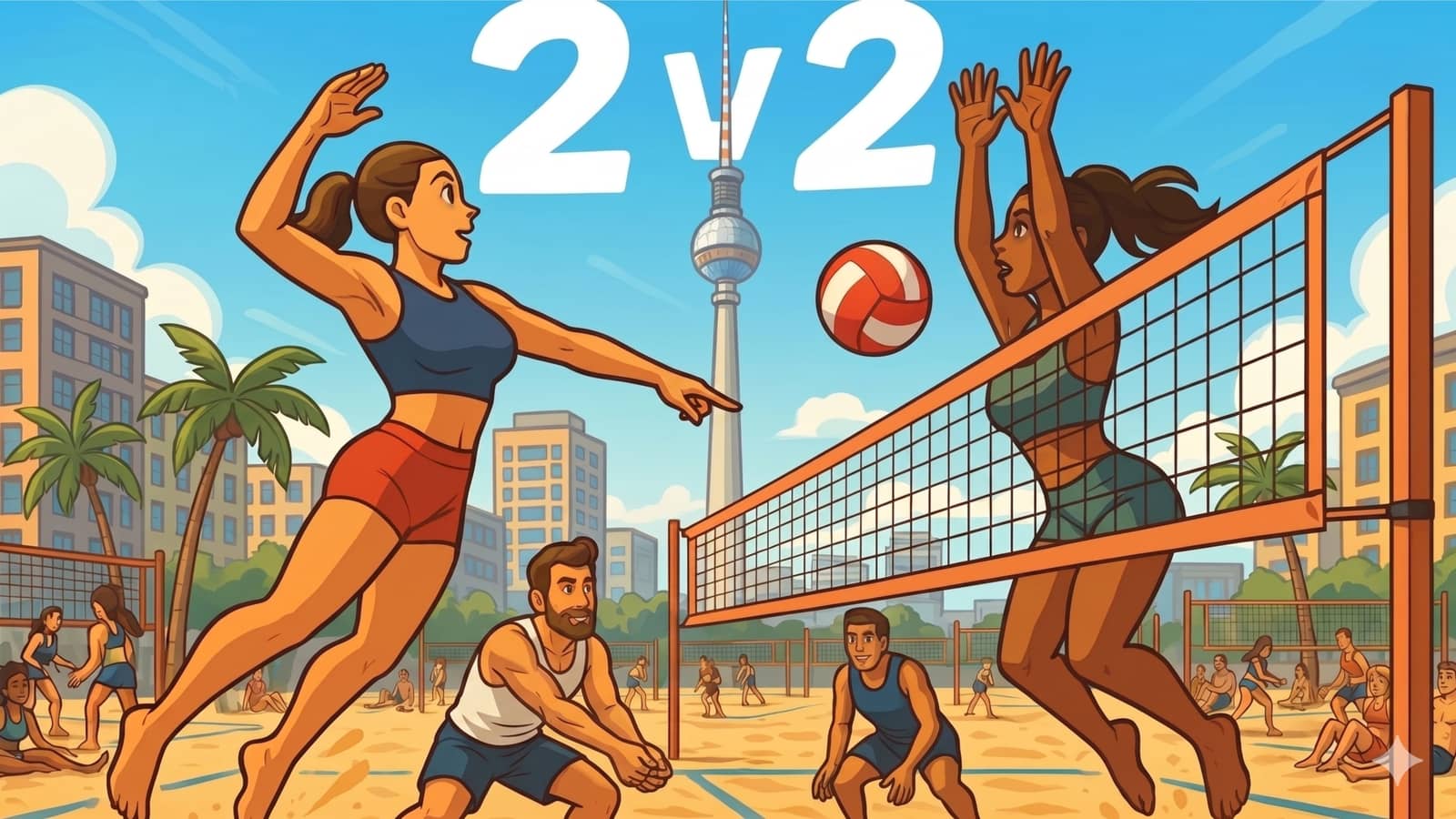 2v2 Intermediate+ Beach Volley 💪