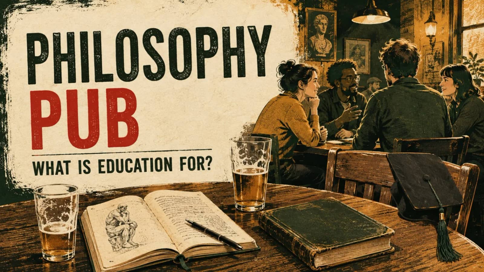 🎓🍺 Philosophy Pub - what is education actually for?