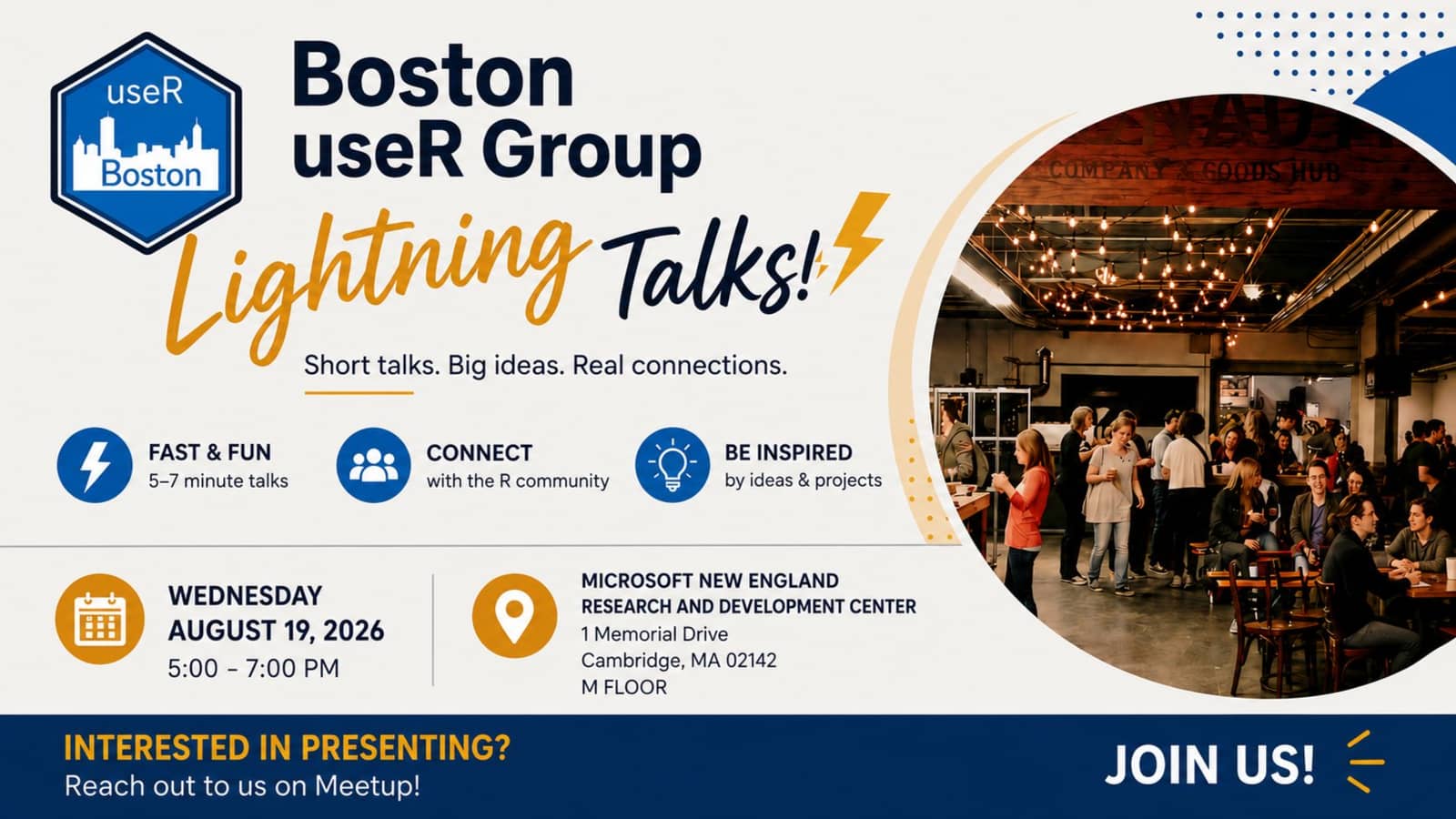 Lightning Talks & Data Social Hour @ Microsoft