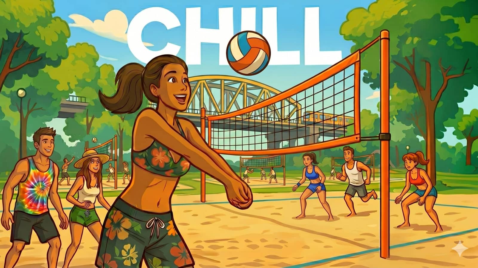 Chill Volley @ Beach61 ☀️🌳