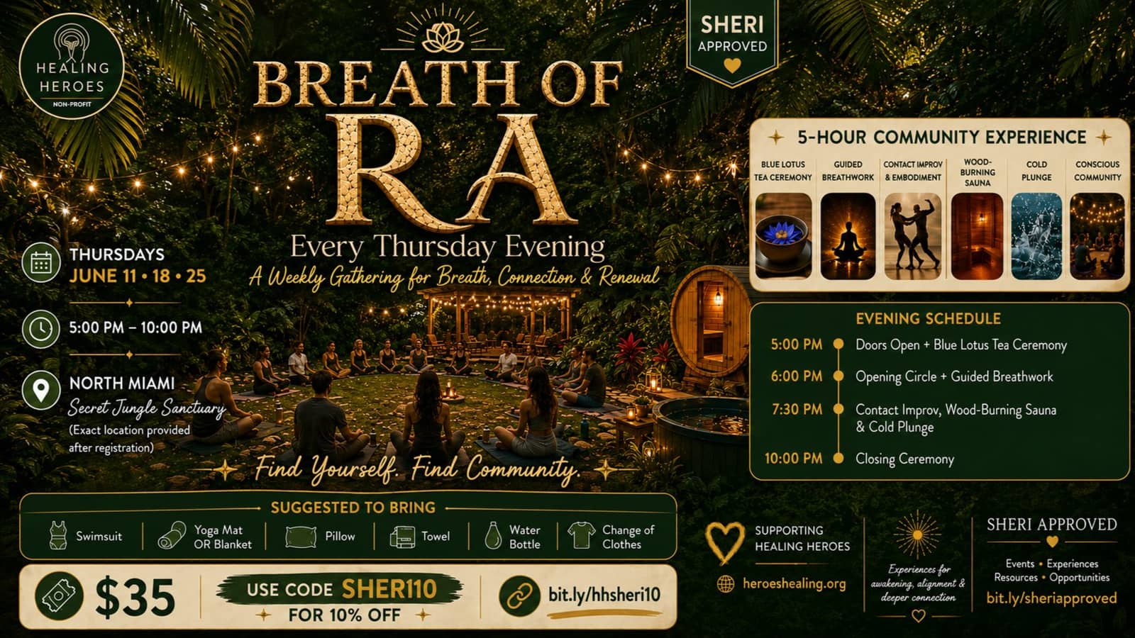 BREATH OF RA 🌿 A Weekly Gathering for Breath, Connection & Renewal