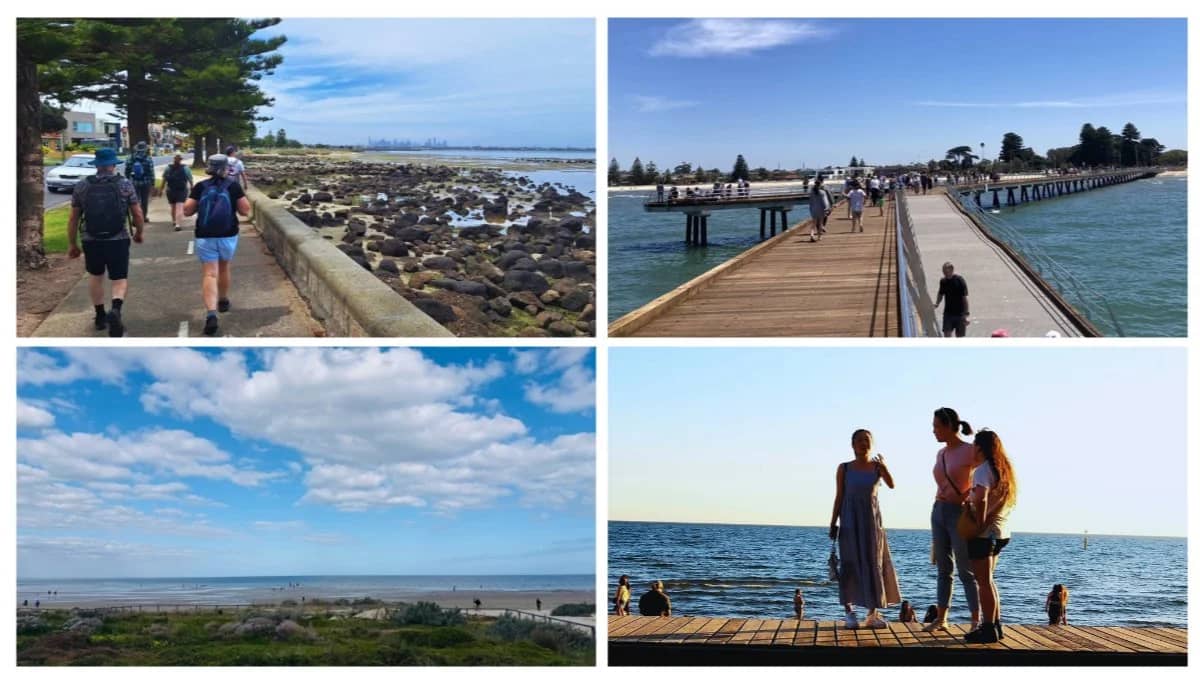 Afternoon Beach Walk along Altona Bay Trail & Coffee on the Pier