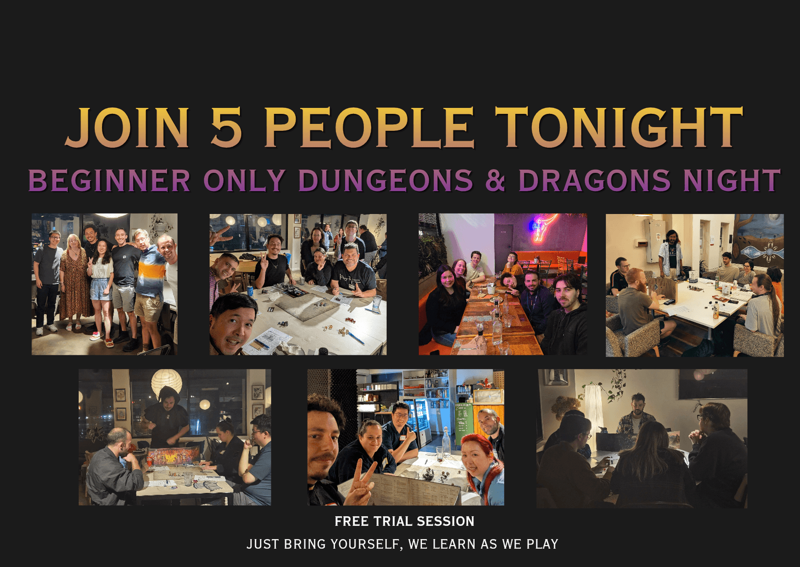 Beginner Guided Game Night: Dungeons and Dragons - North Melbourne Saturday