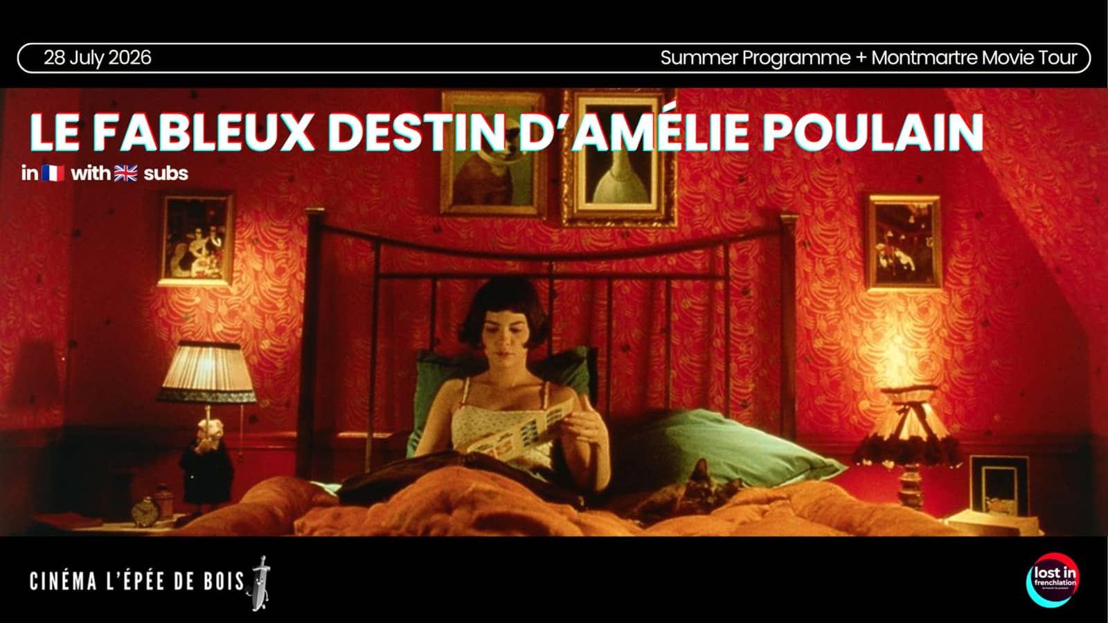 Drinks & Movie Night 🍿Le Fabuleux Destin d'Amélie Poulain