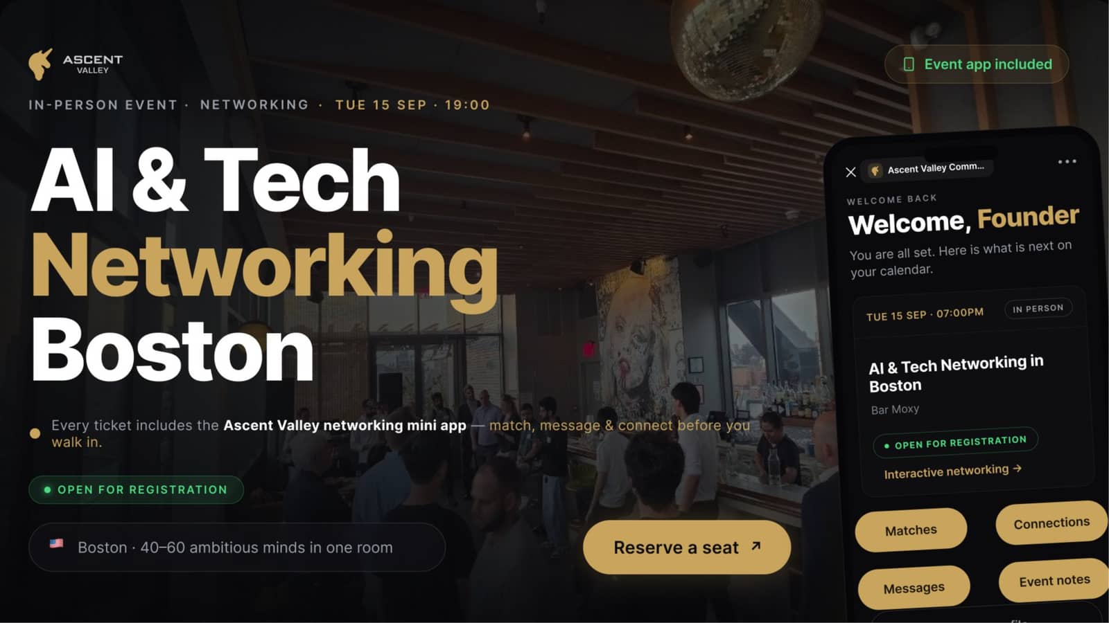 AI & Tech Networking Event in Boston by Ascent Valley