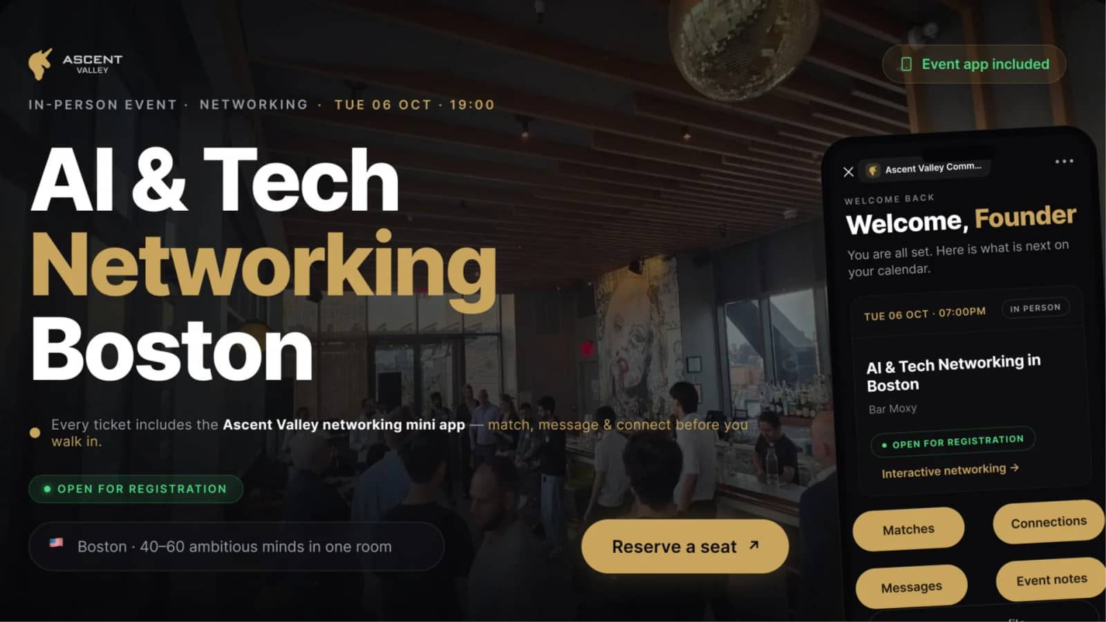AI & Tech Networking Event in Boston by Ascent Valley