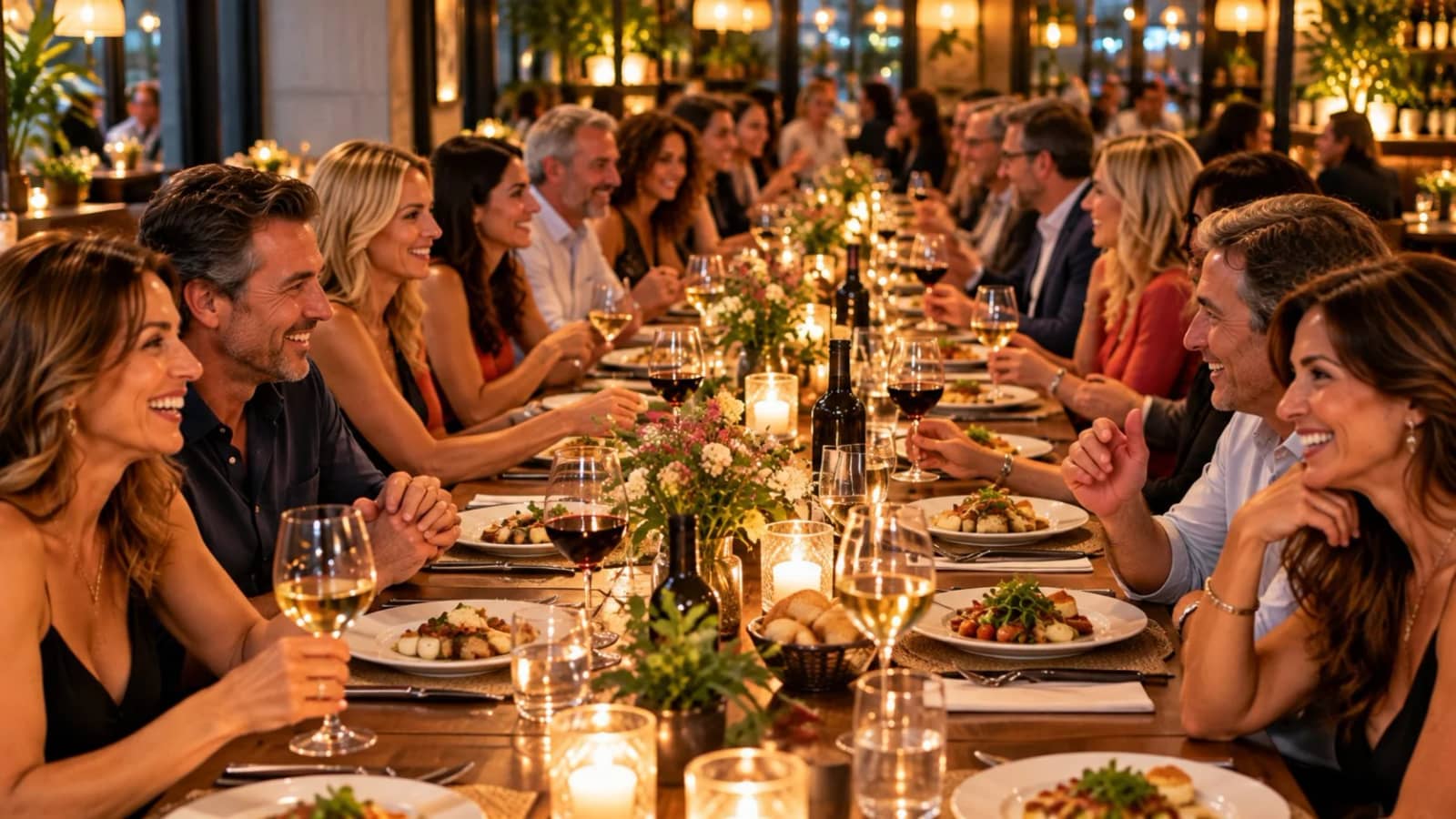 Cena para Singles licenciados, profesionales y emprendedores