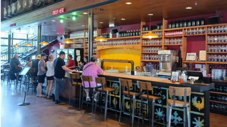 Writing at Lazarus Brewing at Airport Blvd.