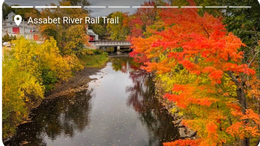 (South Sta)Grafton MBTA-Hudson-Assabet Riv Trail -Concord-Cambridge