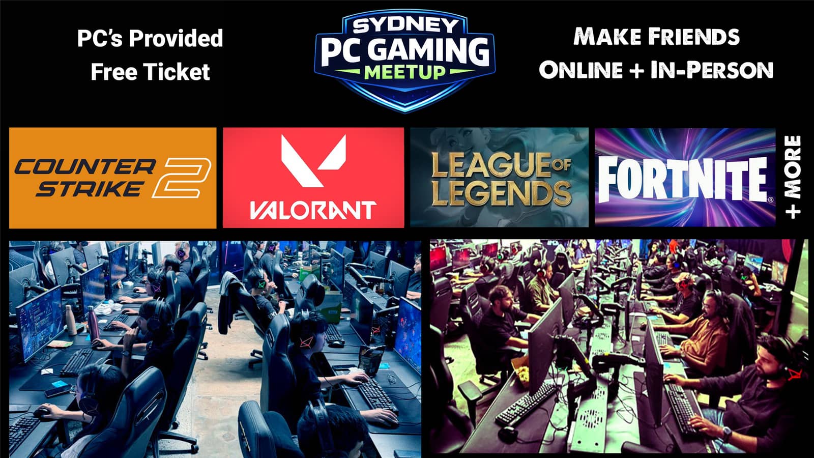 Social PC Gaming Meetup (In-Person + Online)