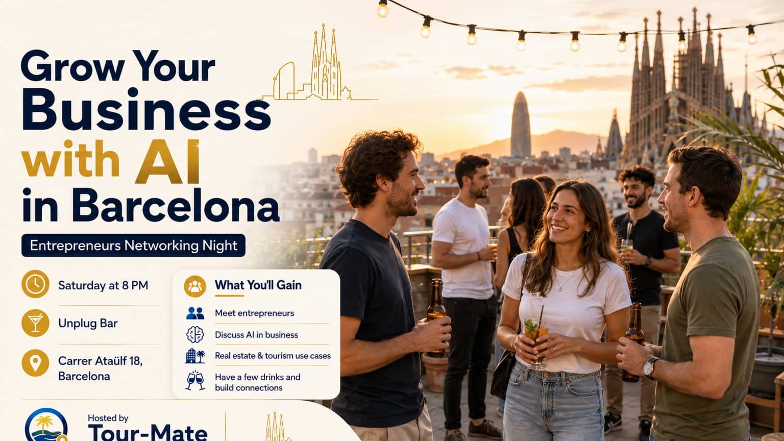 🍷Grow Your Business with AI in Bcn, connecting entrepeneurs