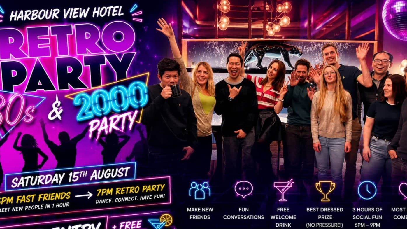 🍸 Fast Friends + Retro Party | Make Friends First! (21–40/Welcome Drink)
