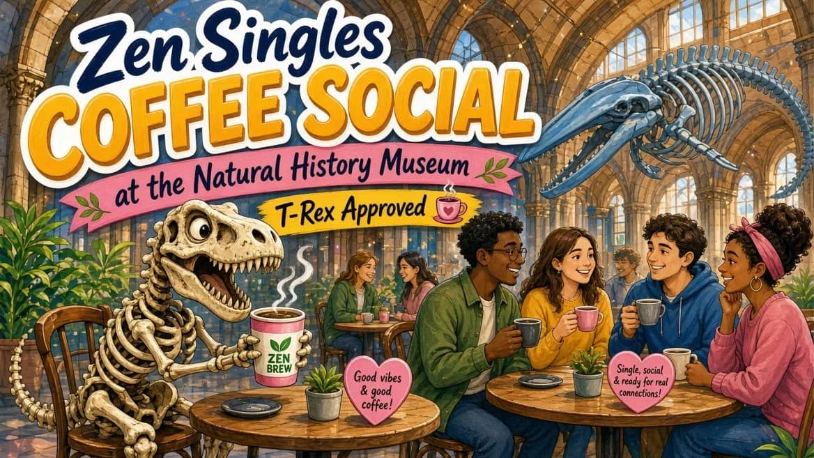 Zen Singles Coffee Social ☕ @ Natural History Museum 🦖 Make New Friends ✨