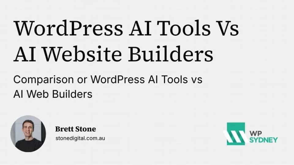 WordPress AI Tools vs AI Website Builders