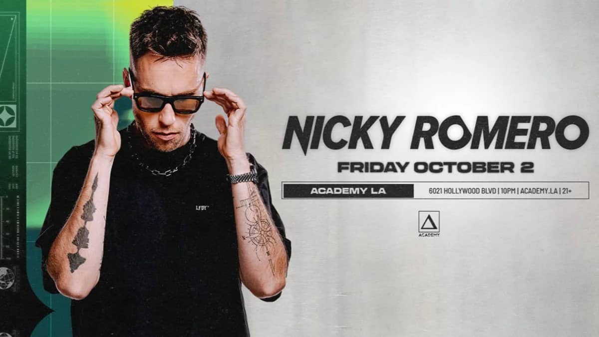 😎 Nicky Romero @ Academy LA (21+) 🎬
