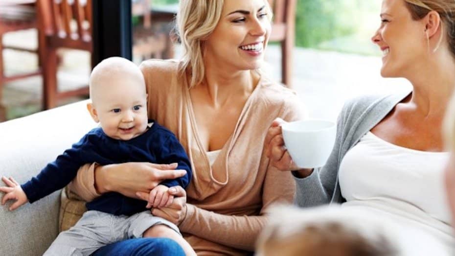 Coffee time for us moms, while spending time with our little once!
