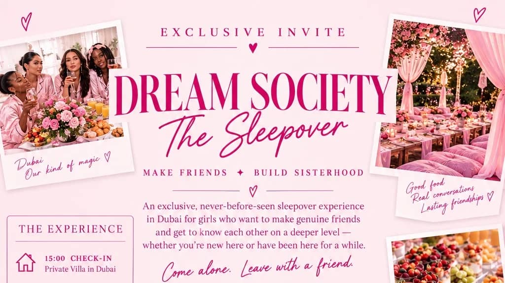 🎀 The Dream Society Sleepover: Come Alone, Leave With Your Girls
