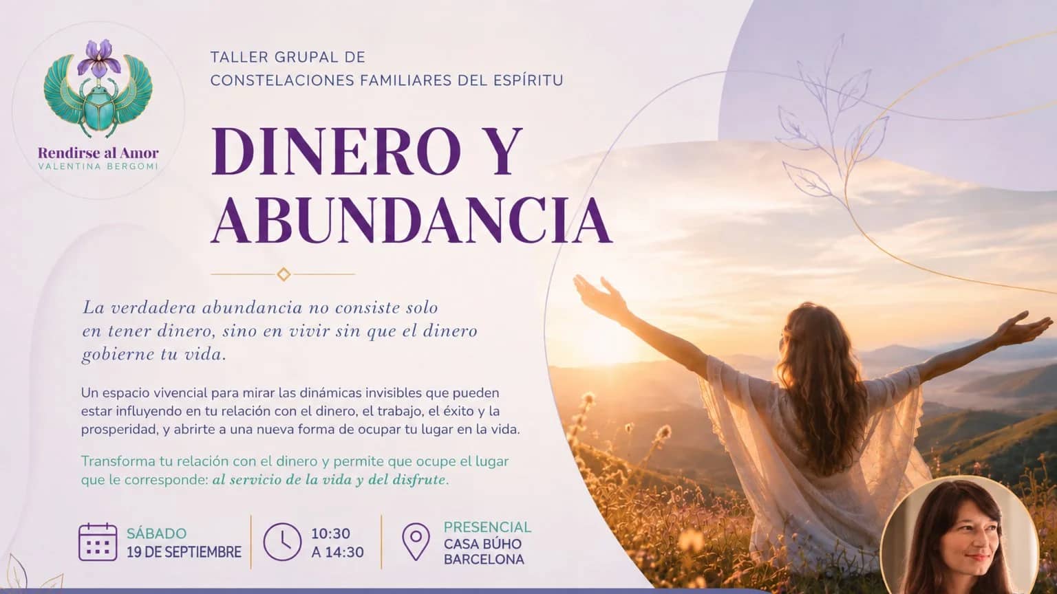 Taller de Constelaciones Familiares del Espíritu: Dinero y abundancia.