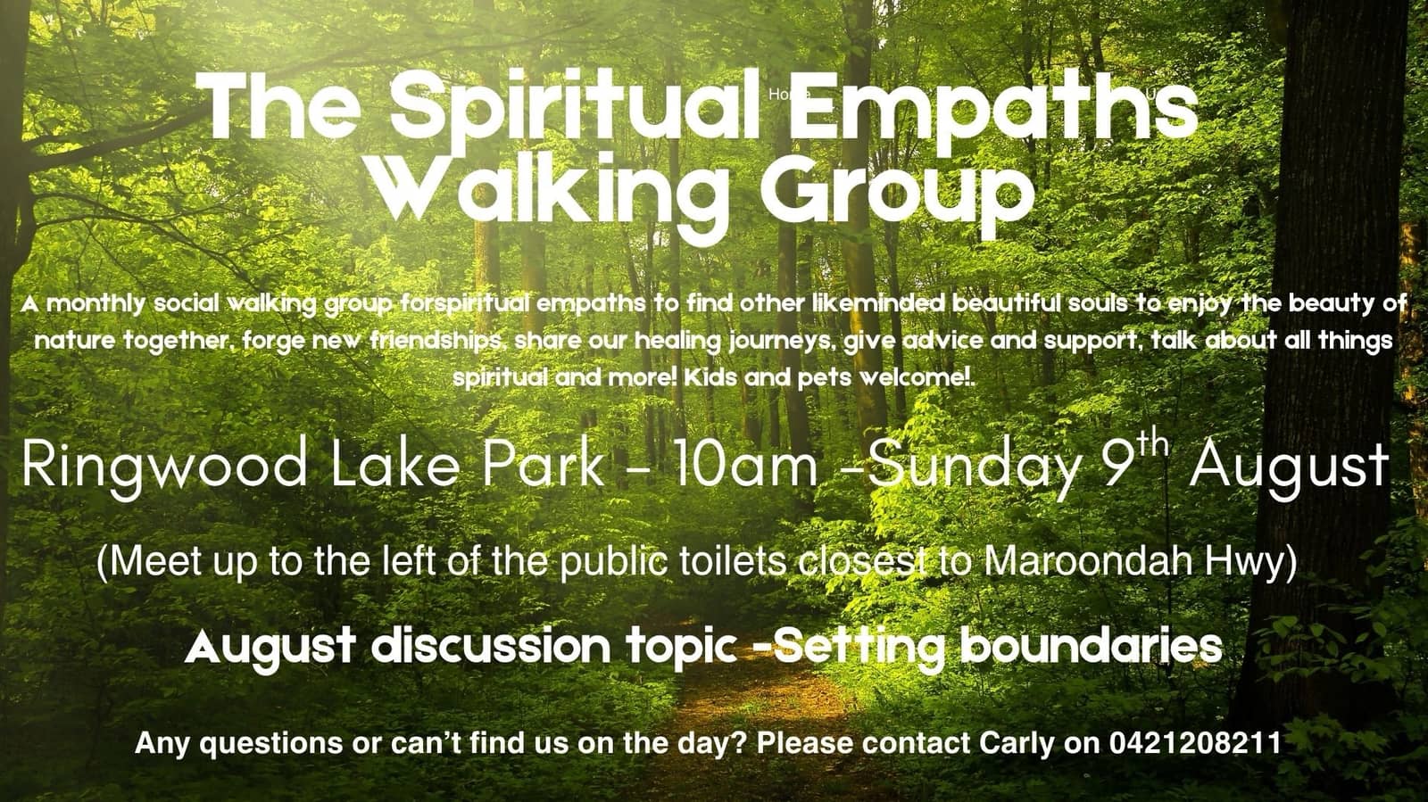 The Spiritual Empaths Walking Group - Setting boundaries