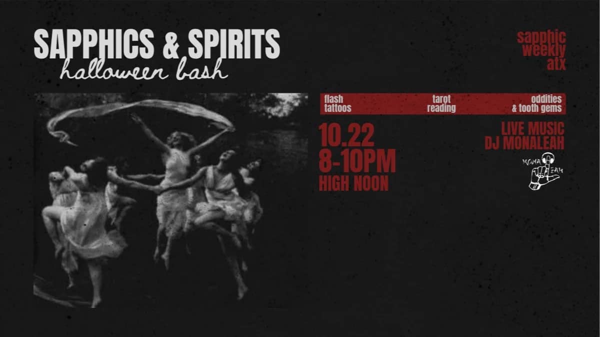 Sapphics & Spirits: A Lesbian Halloween Party at High Noon