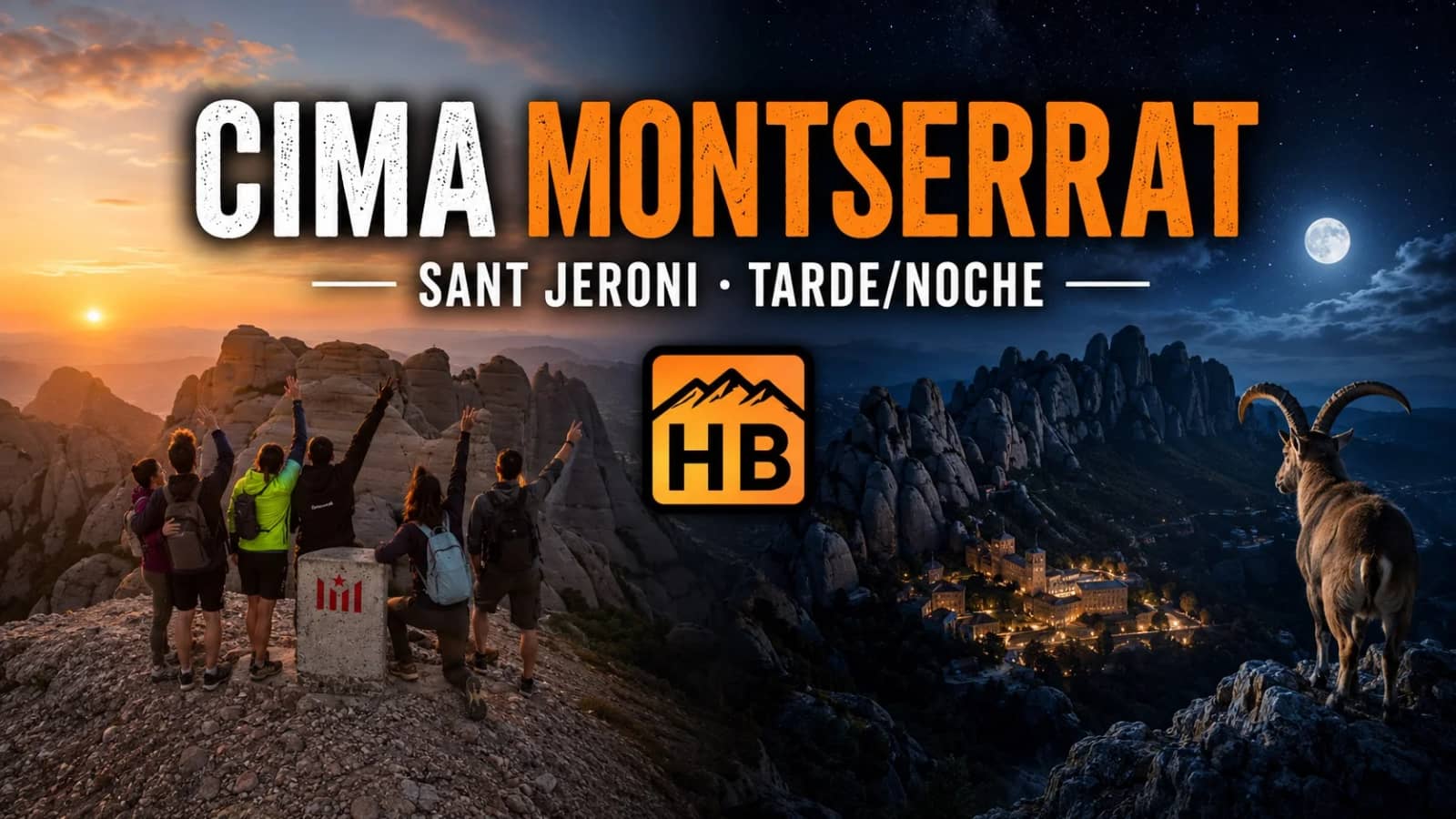 🌄Ruta de tarde/noche –  MONTSERRAT 🌌 (Intermedio💪)