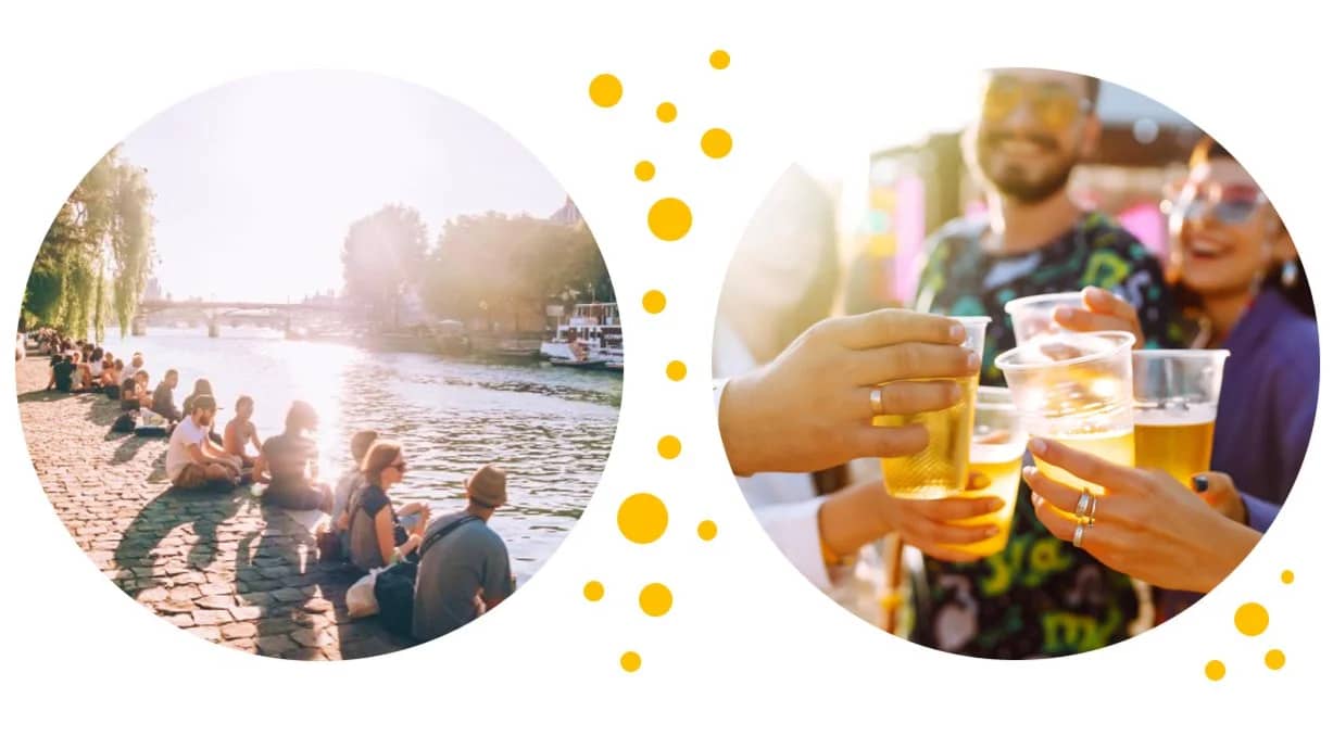 🍹💬😊 MUSIC APÉRO ♫ ♪ ♫💃  QUAIS de SEINE 😍🌳⛵