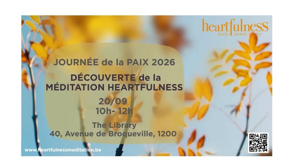 Découverte de la méditation Heartfulness - Journée de la paix
