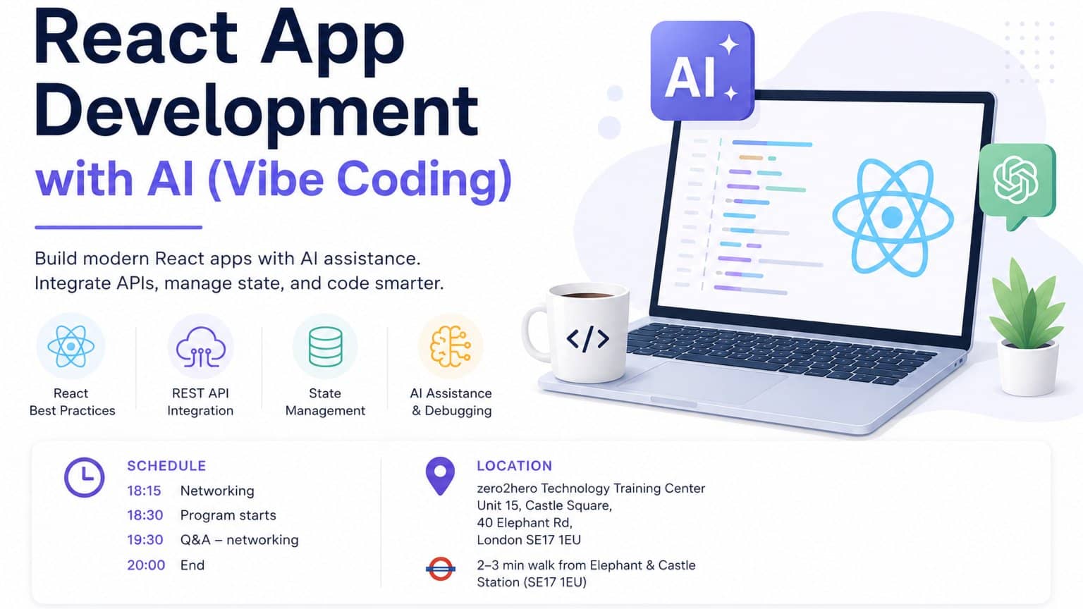 🔥React App Development with AI-(Vibe Coding) - In Class