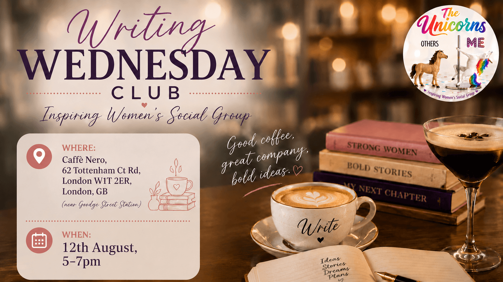 🦄 Inspiring Women's Writing Wednesday Club