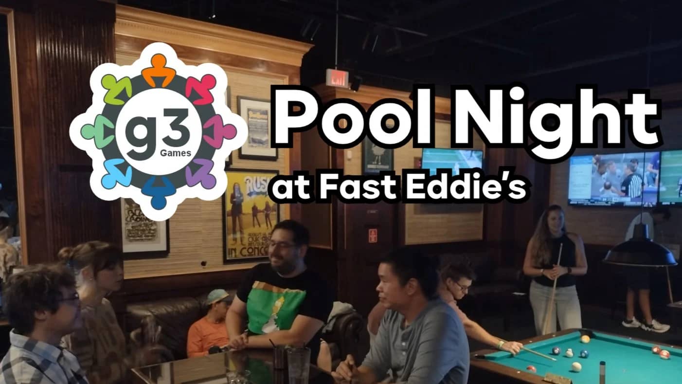 g3 Pool Night at Fast Eddie's