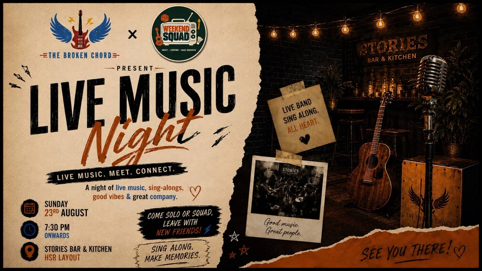 Live Music Night — The Broken Chord × Weekend Squad