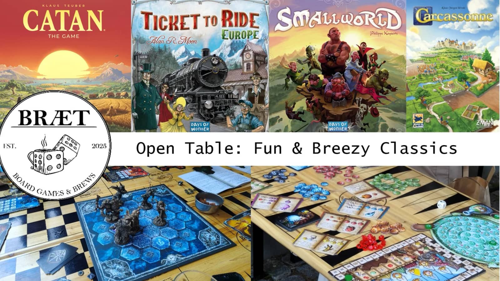 BRÆT Open Table & Game Testing