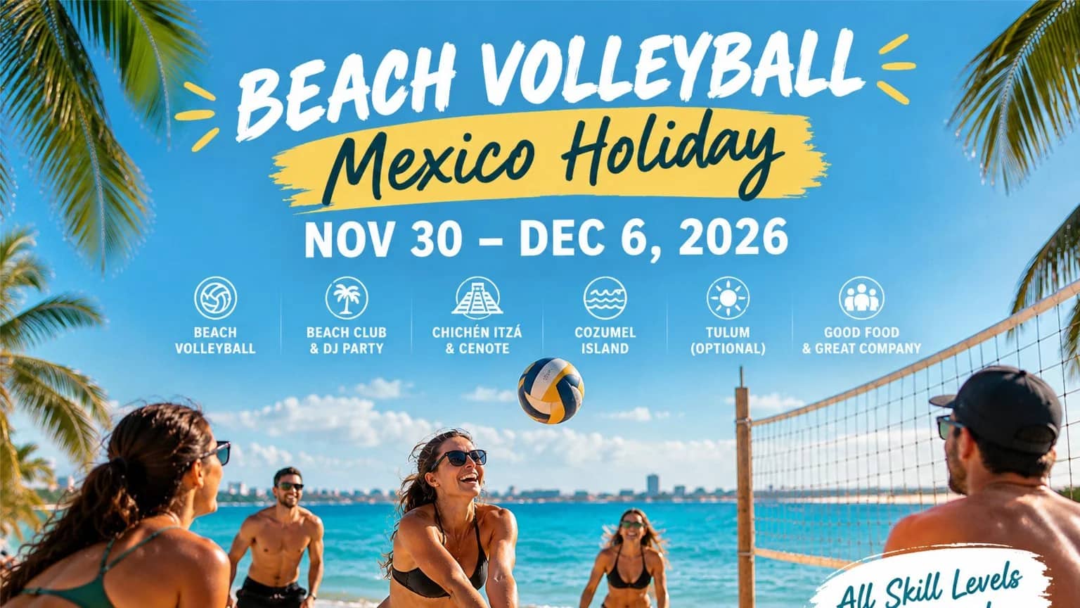 🌴🏐 VOLLEYBALL VACATION HOLIDAY RETREAT☀️🏖️
